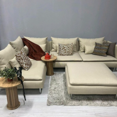 2.el IKEA Söderhamn 4’lü Köşe Koltuk – Sıfır Kaplama, Puf