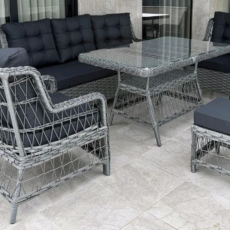 Bahçe balkon mobilya oturma grubu rattan takımı ikinci el